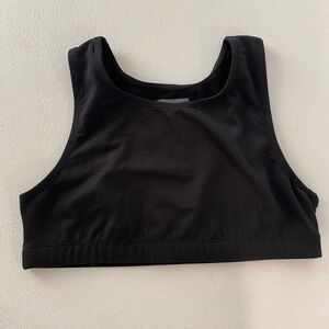 Eddie Bauer Kids Black Athletic Crop Top | Swim/Active | Size XL (16)